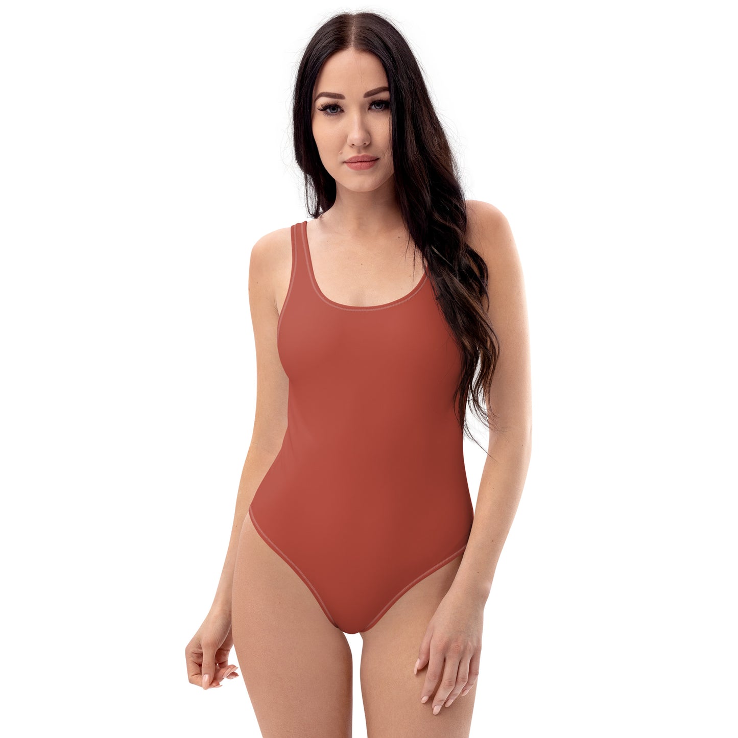 Crimson One-Piece Swimsuit