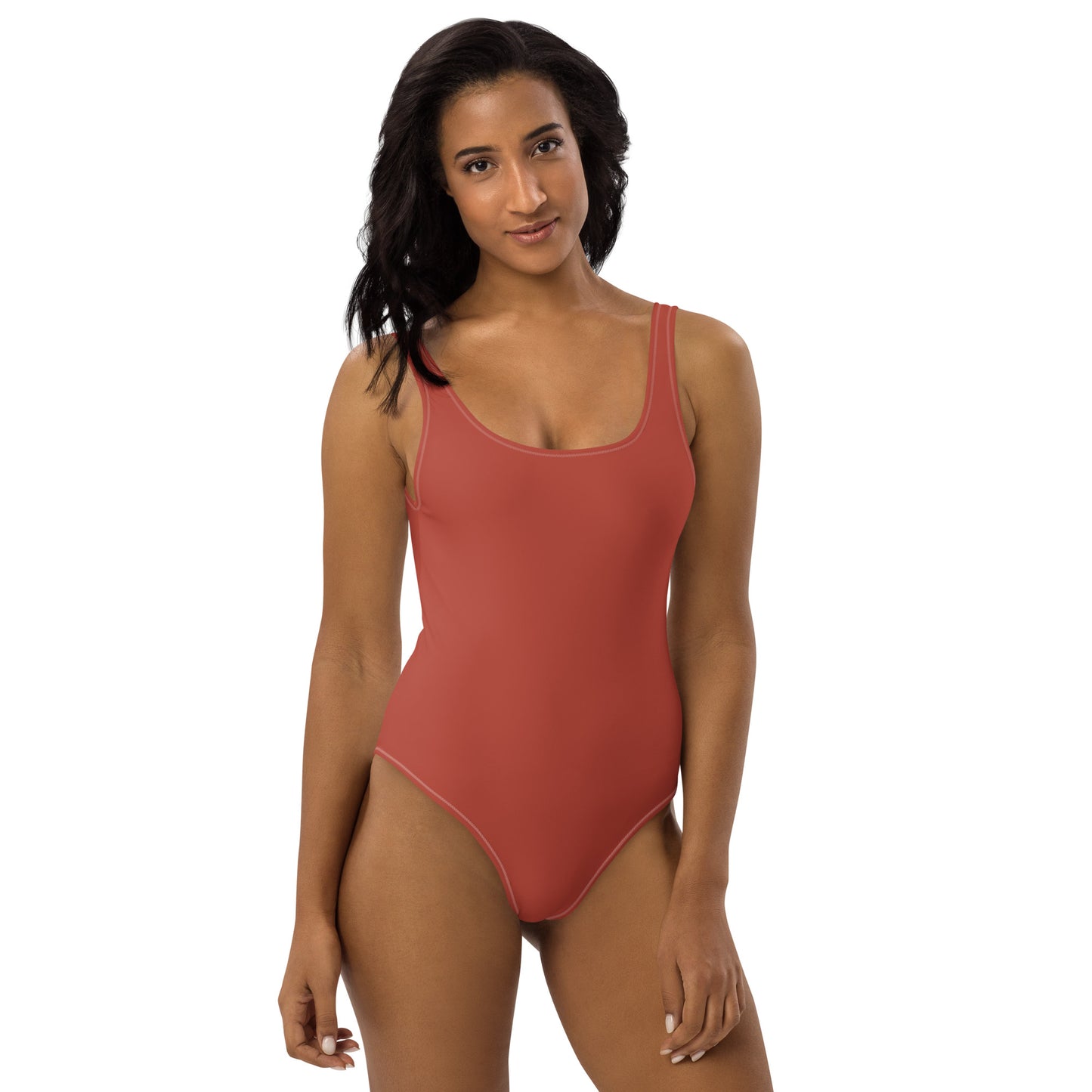 Crimson One-Piece Swimsuit