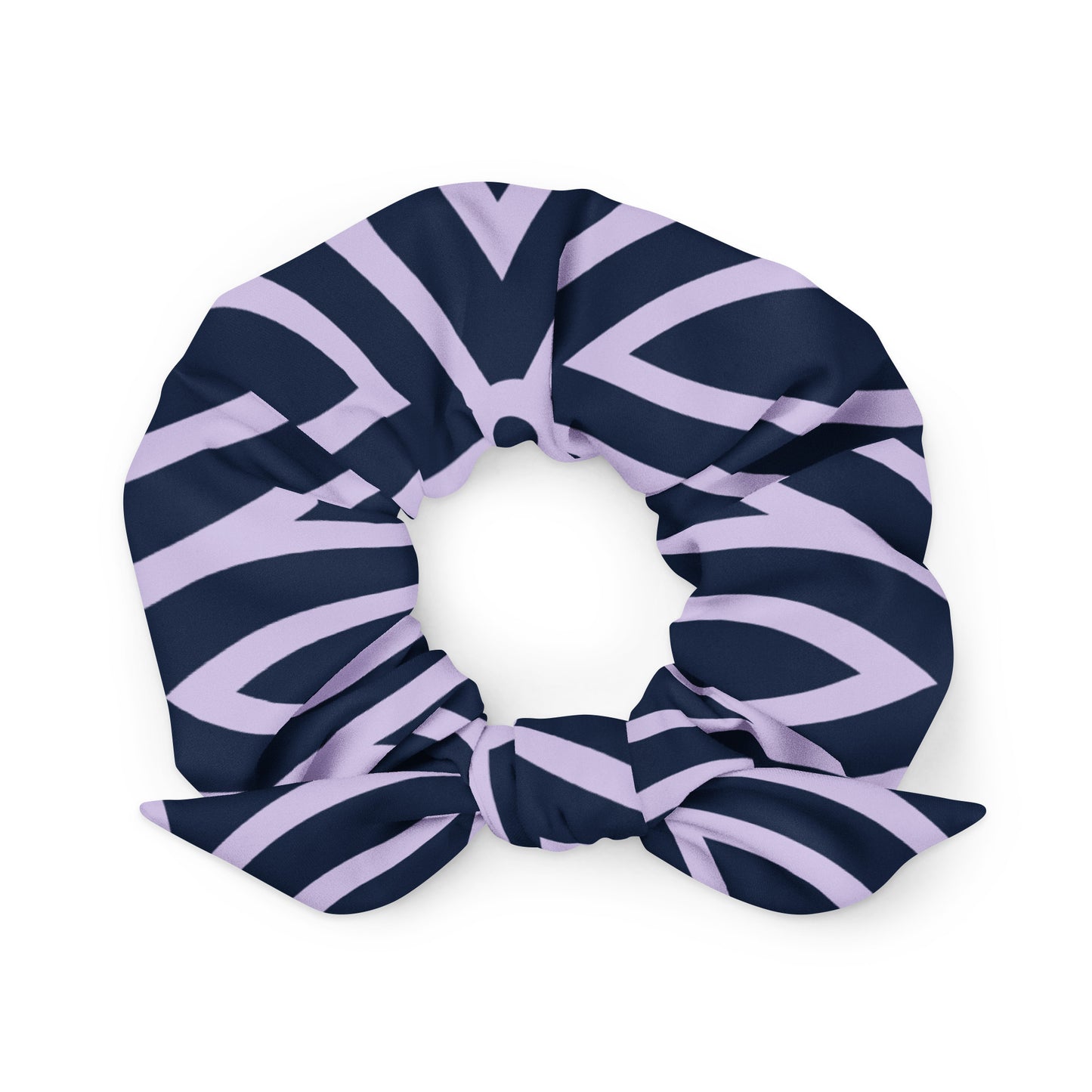 Blue and Lavender Scrunchie