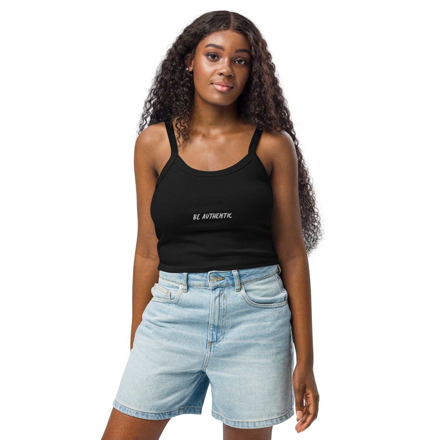 "Be Authentic" Women’s Micro-Rib Tank Top