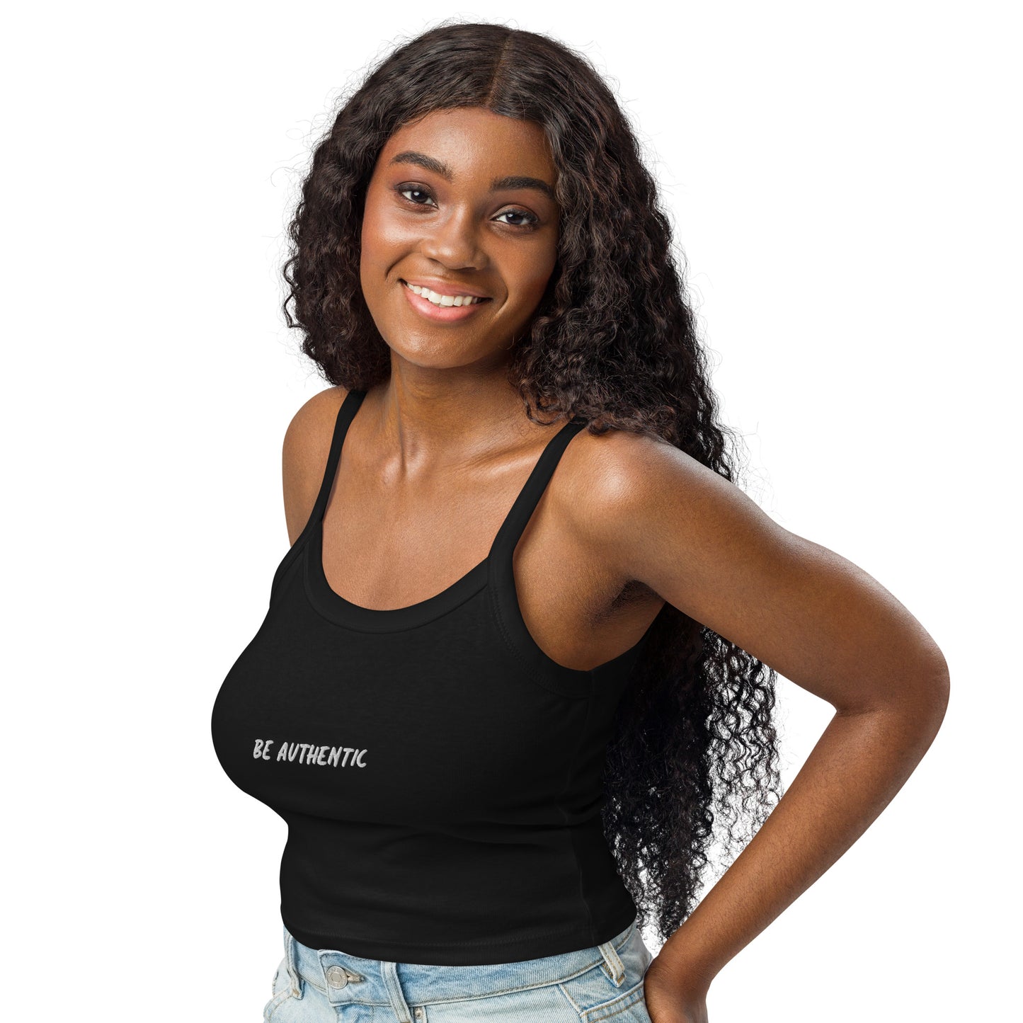 "Be Authentic" Women’s Micro-Rib Tank Top