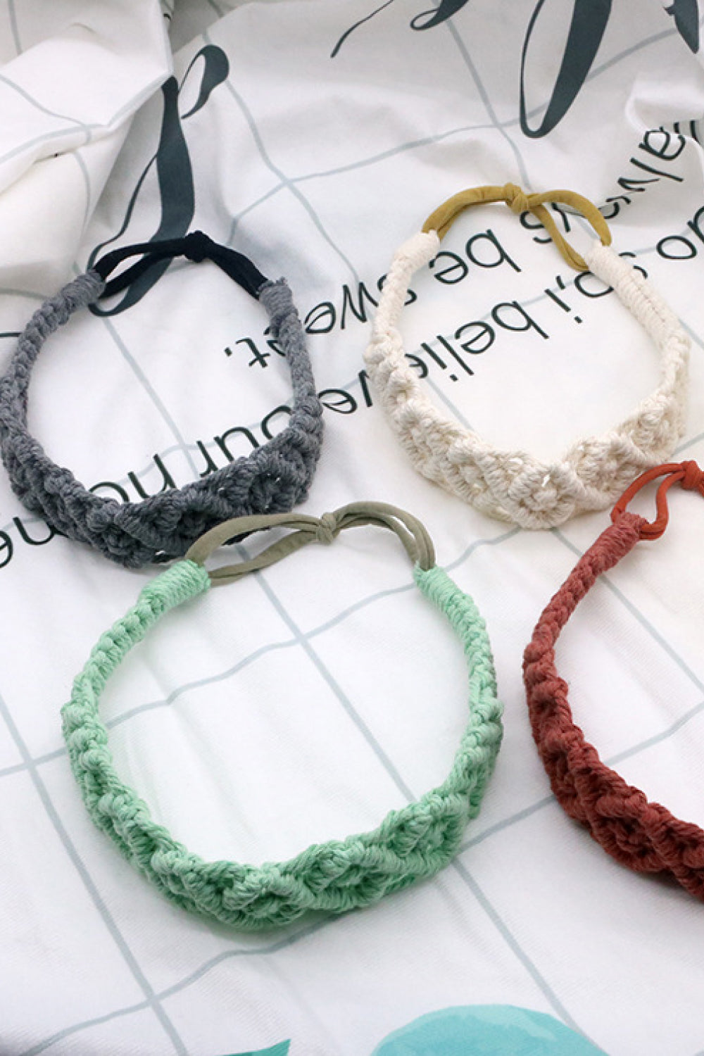 Macrame Flexible Headband