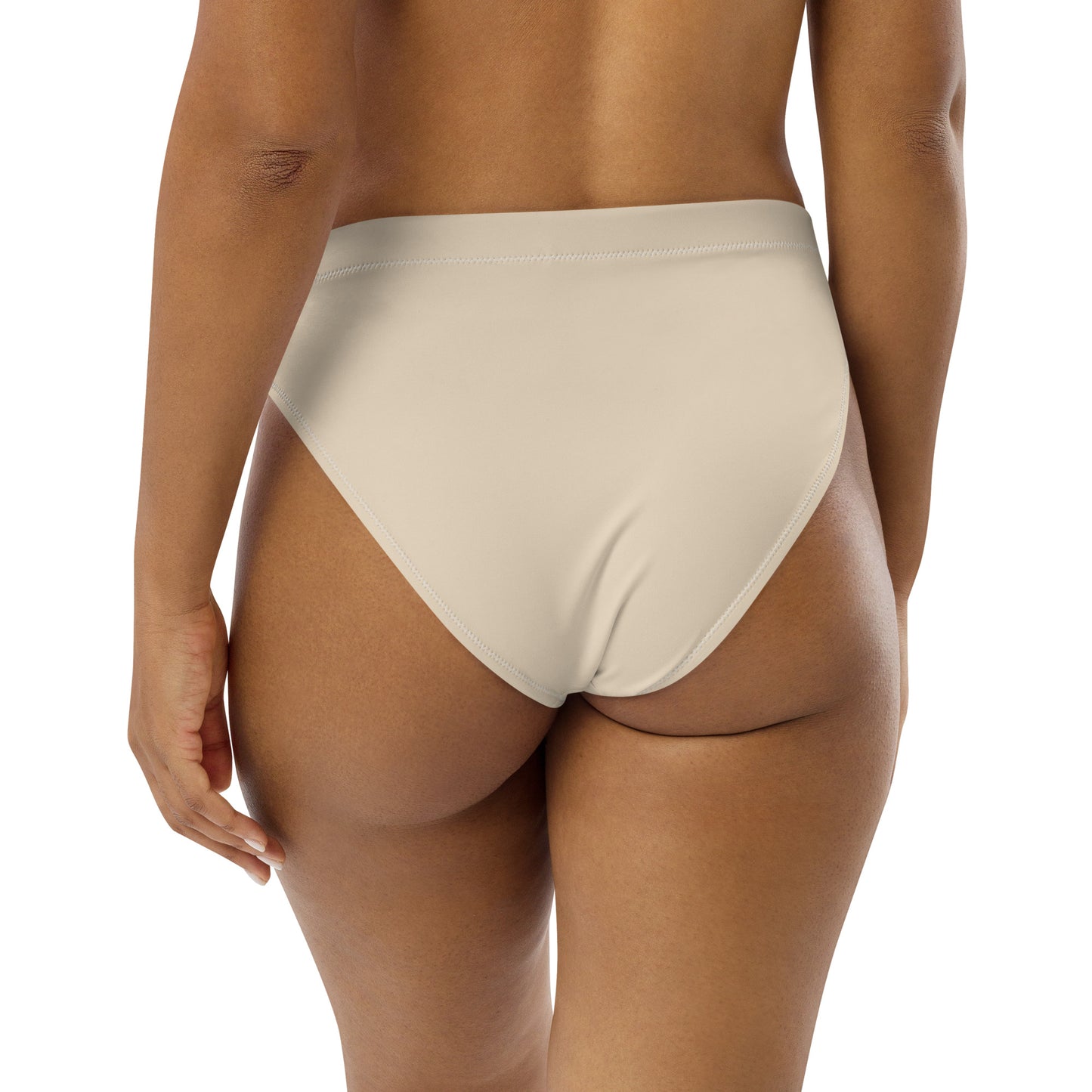 Papaya Whip Recycled High-Waisted Bikini Bottom