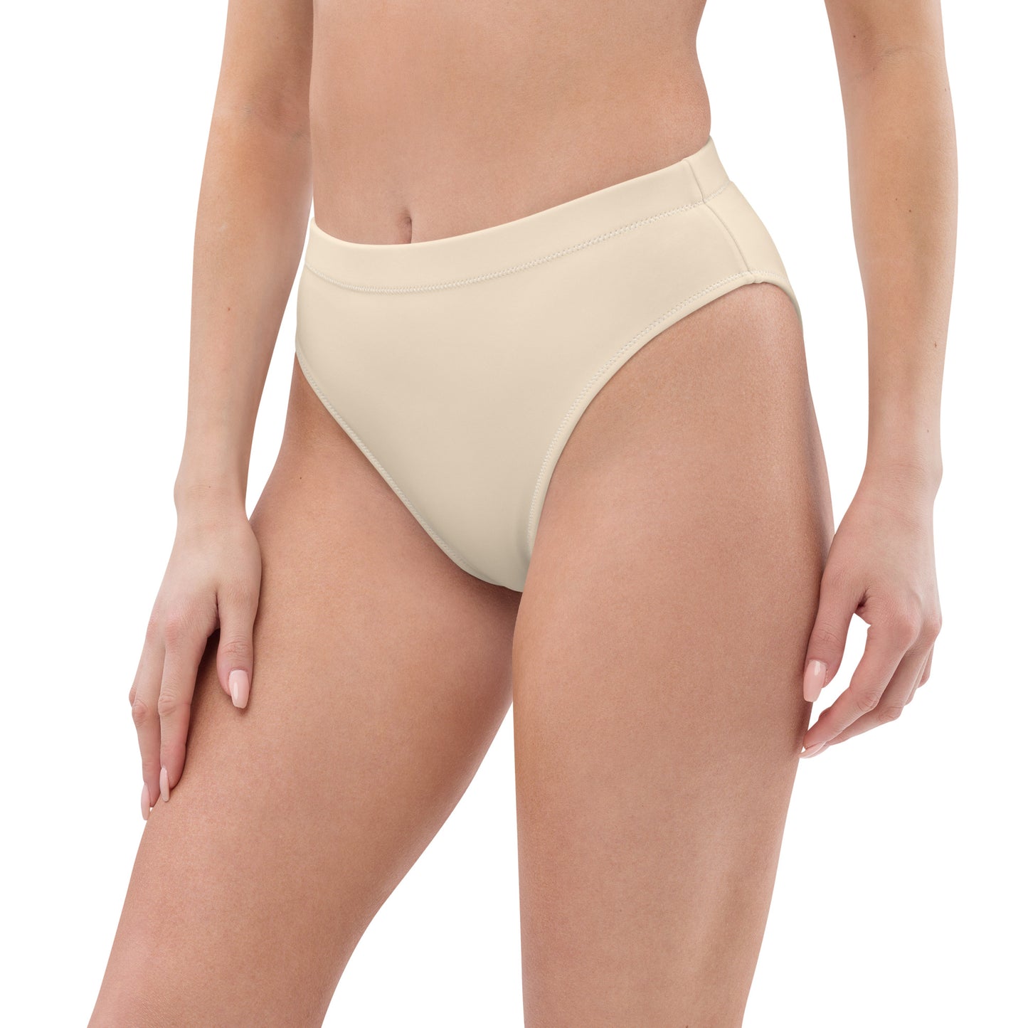 Papaya Whip Recycled High-Waisted Bikini Bottom
