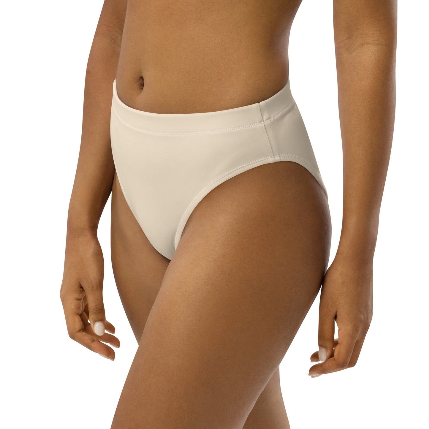Papaya Whip Recycled High-Waisted Bikini Bottom