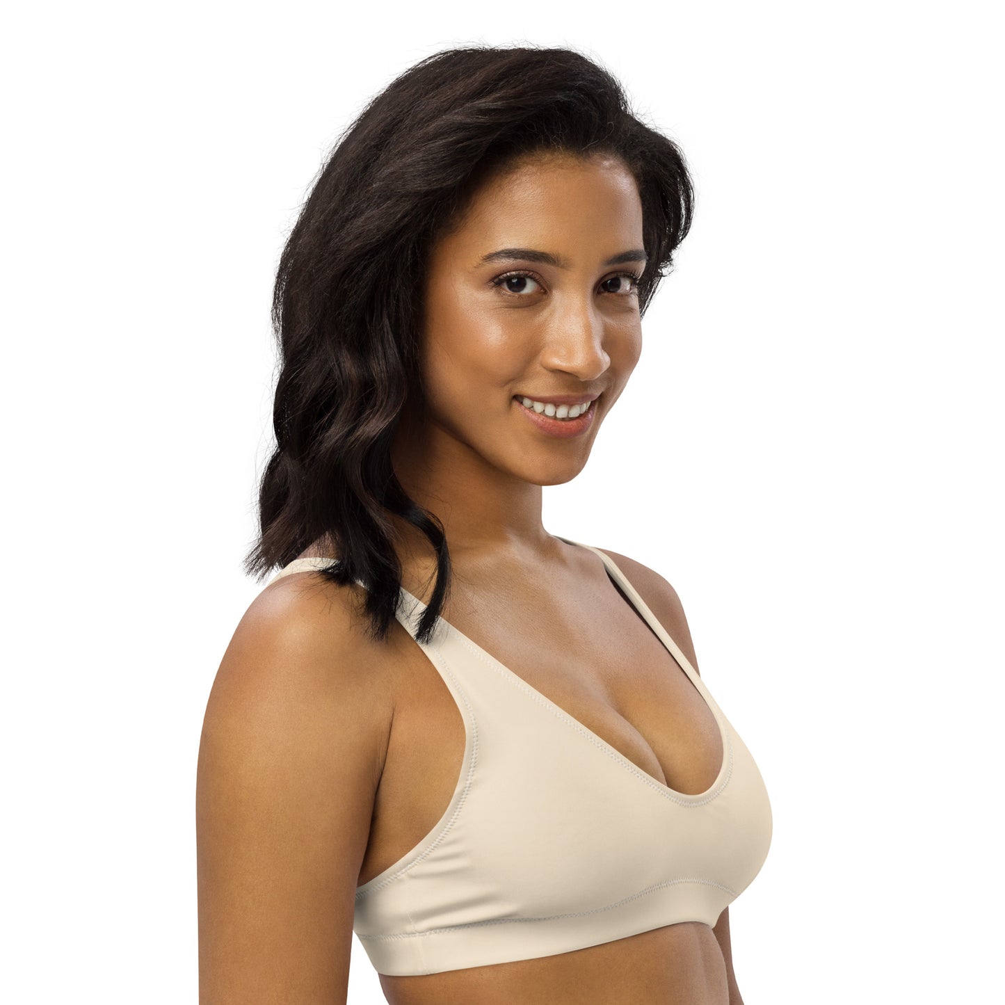 Papaya Whip Recycled Padded Bikini Top