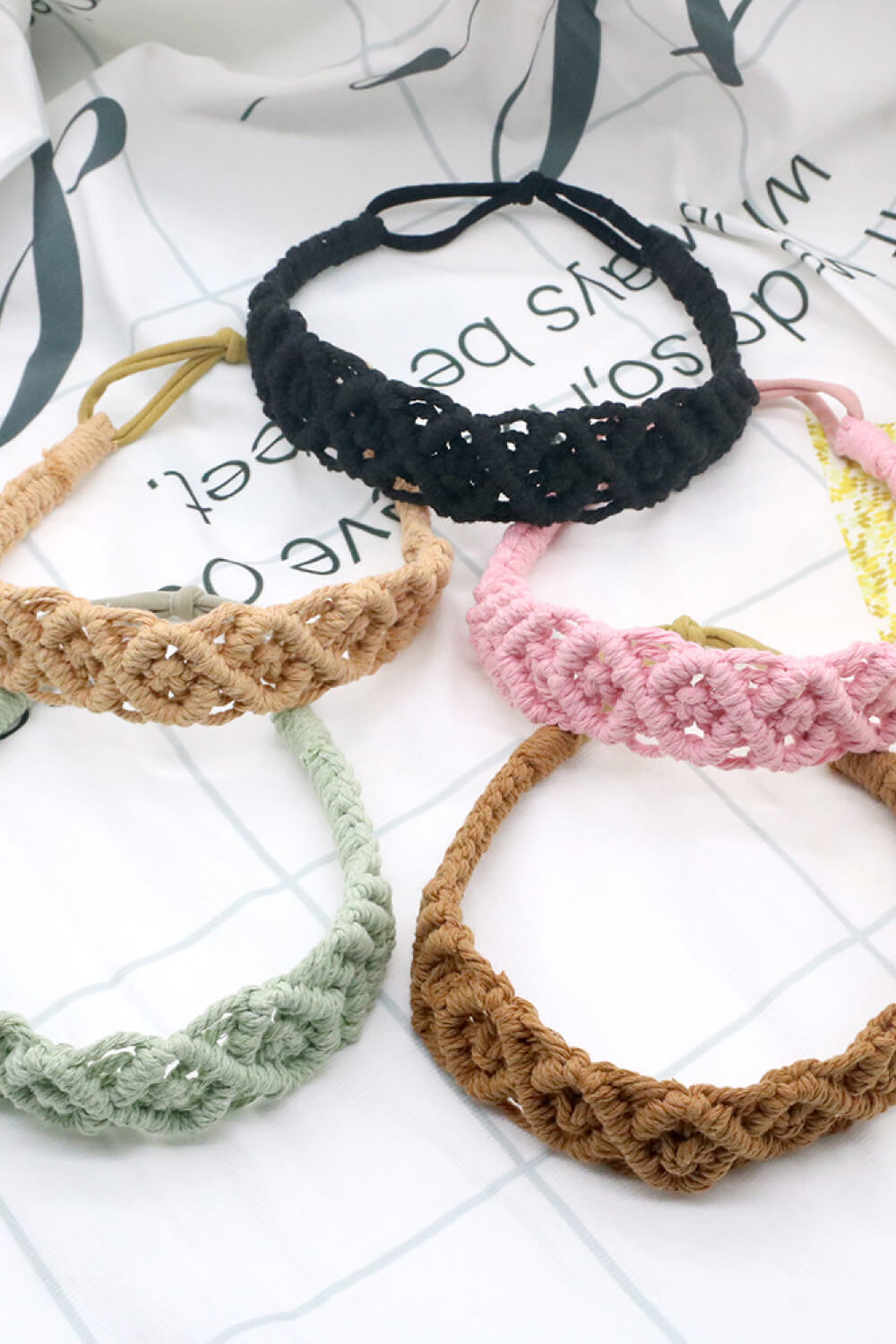 Macrame Flexible Headband