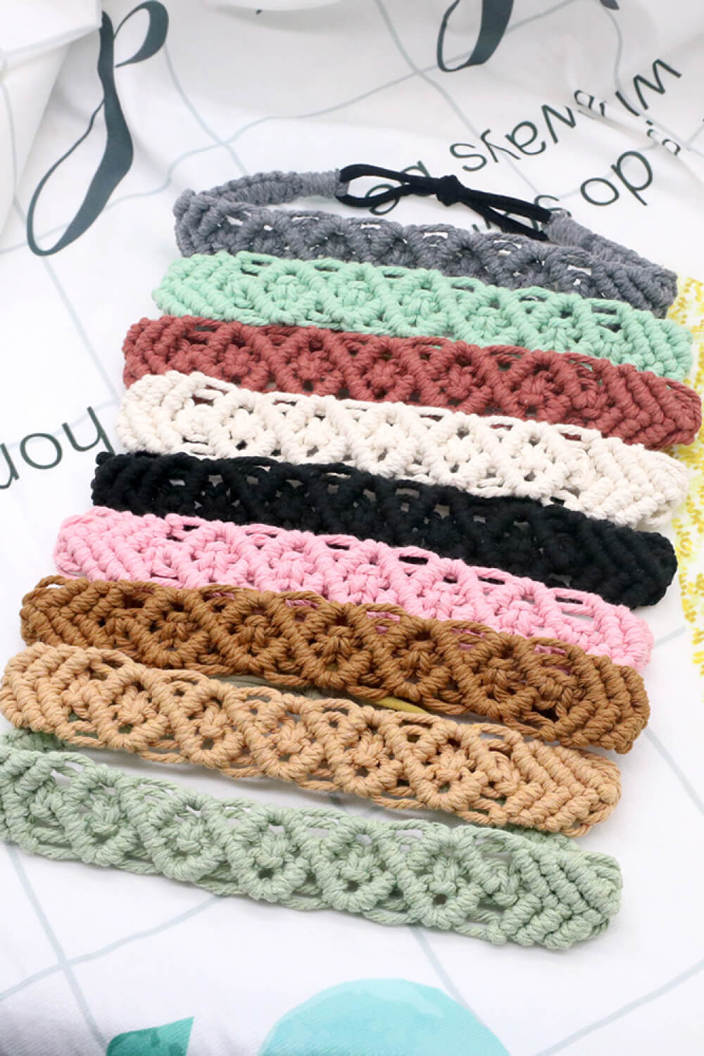 Macrame Flexible Headband