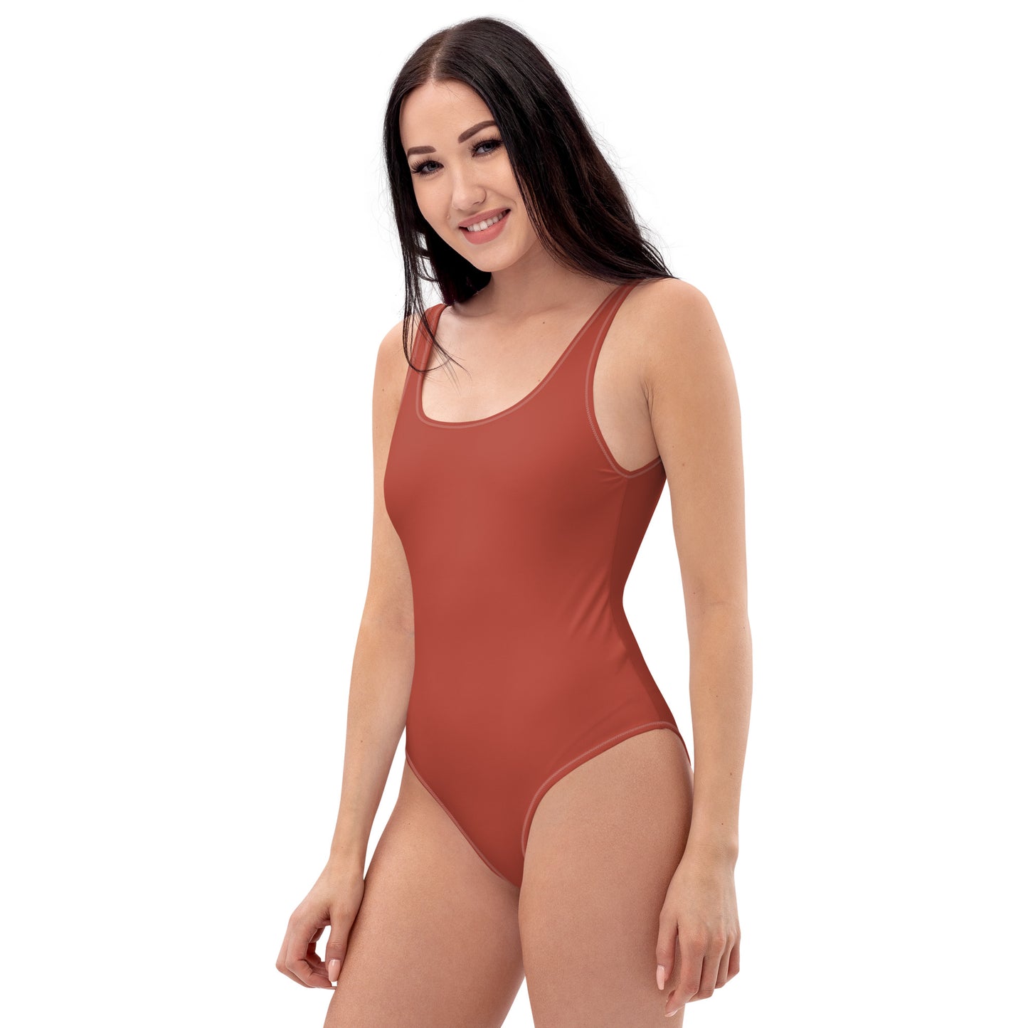 Crimson One-Piece Swimsuit
