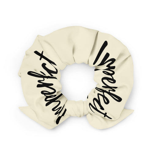 'Imperfect' Beige Recycled Scrunchie