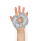 Perfect Ponytail Silver Recycled Scrunchie