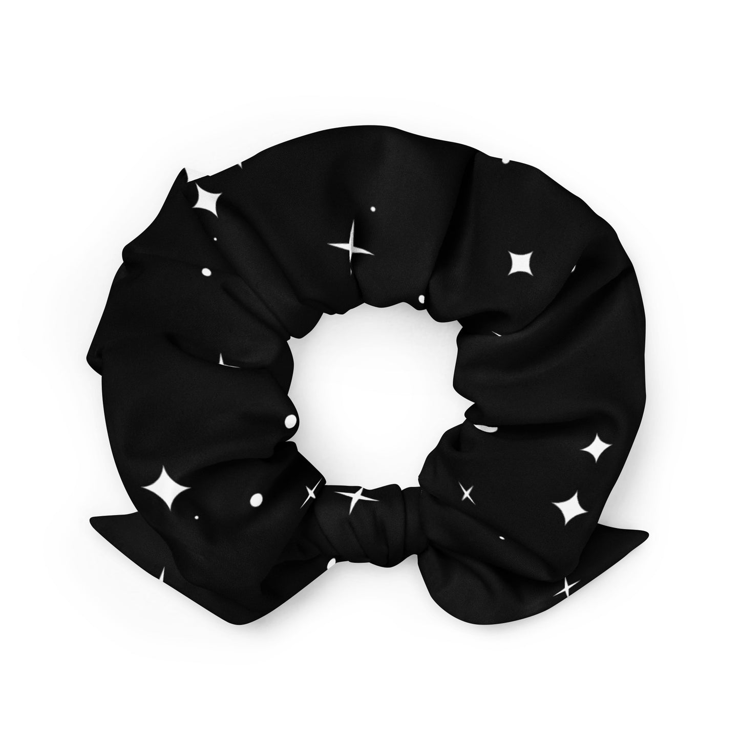 Moonlight Stars Recycled Scrunchie