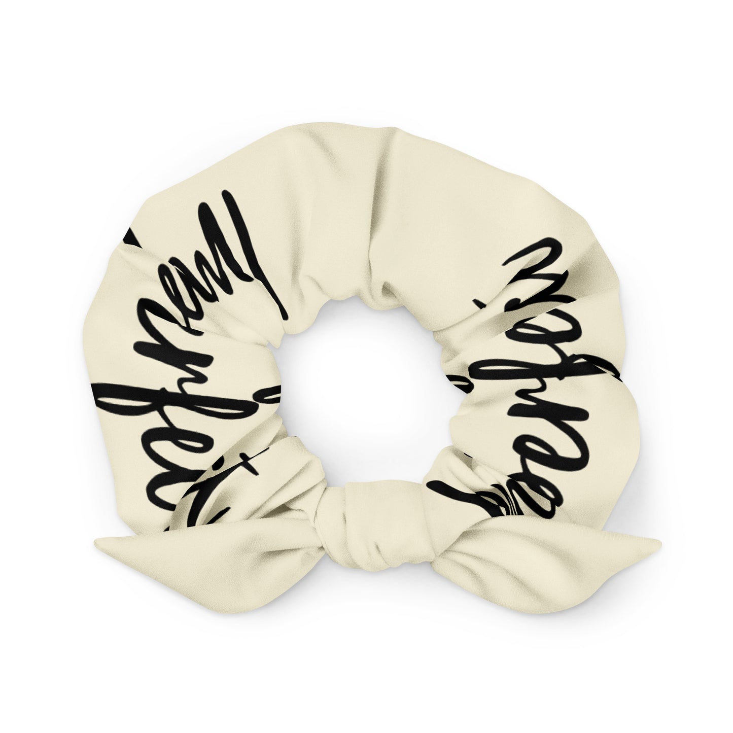 'Imperfect' Beige Recycled Scrunchie