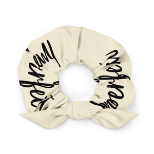 'Imperfect' Beige Recycled Scrunchie