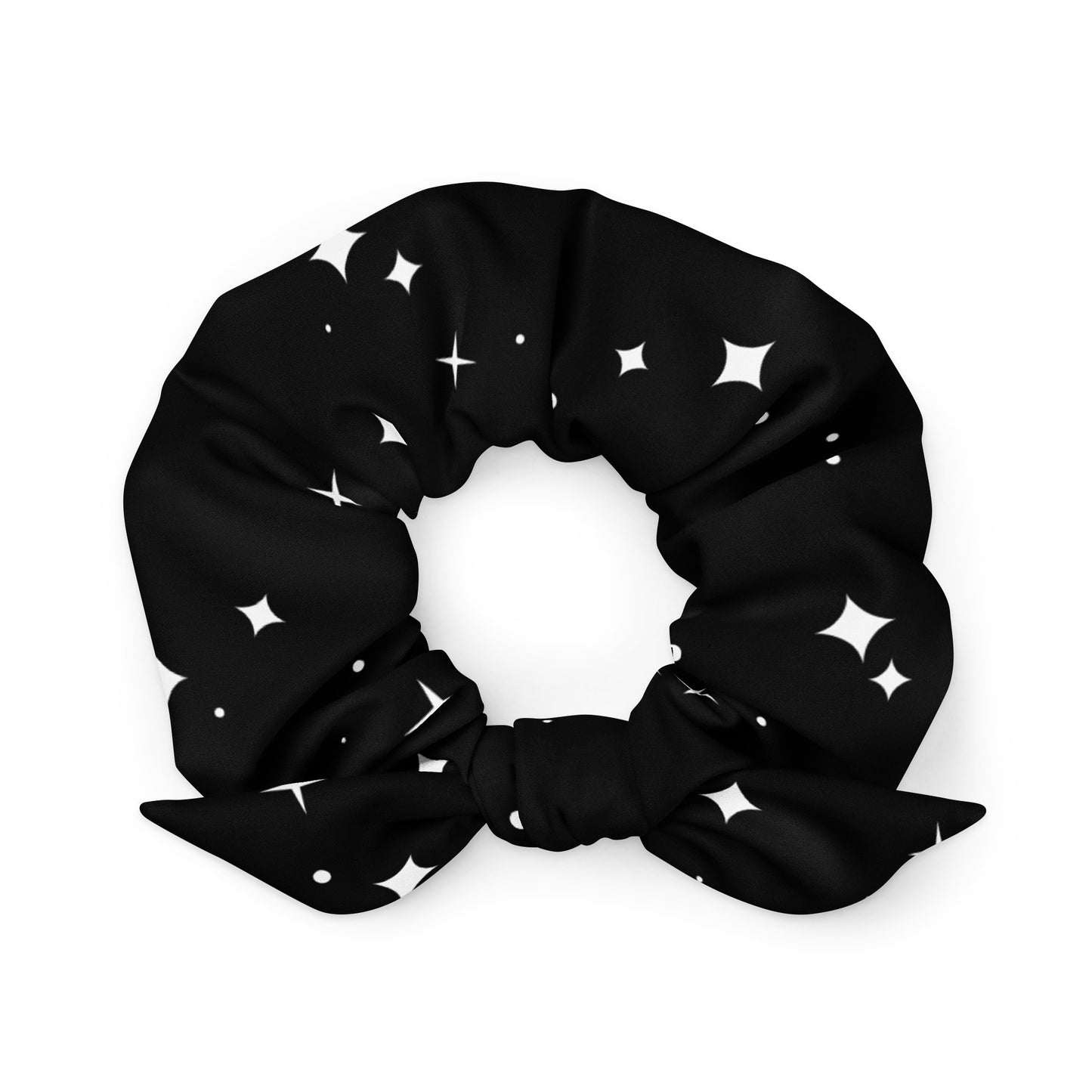 Moonlight Stars Recycled Scrunchie