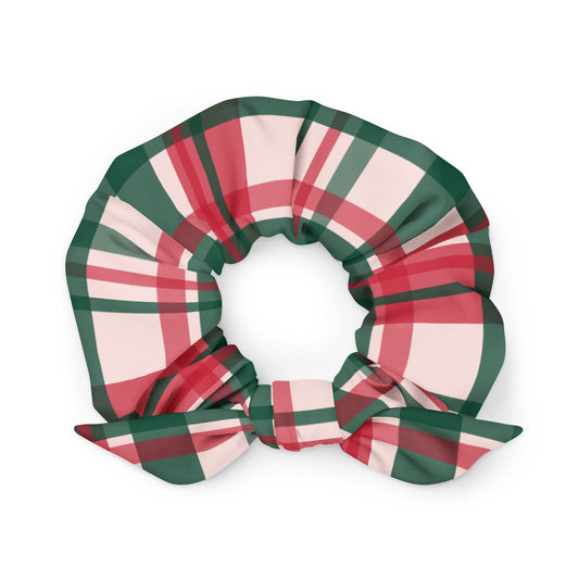 Red and Green Plaid Scrunchie