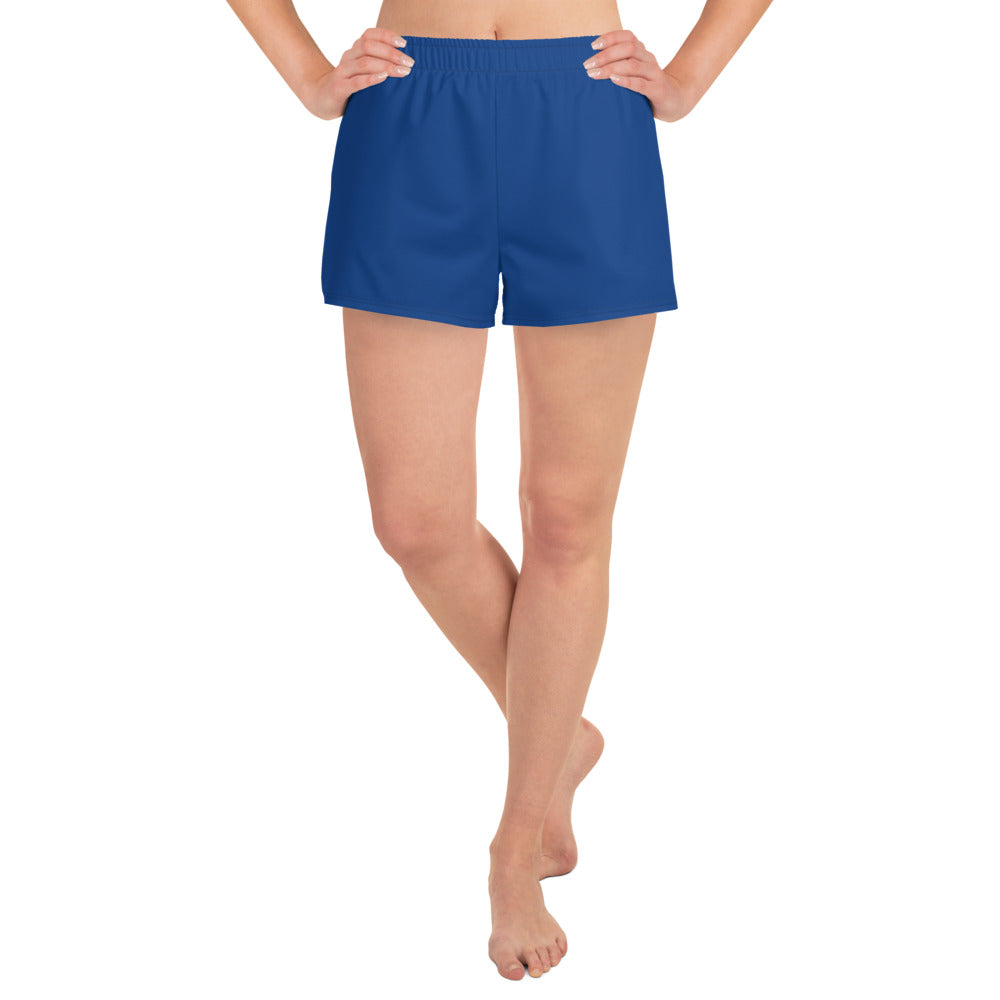 Dark Cerulean Blue Athletic Shorts