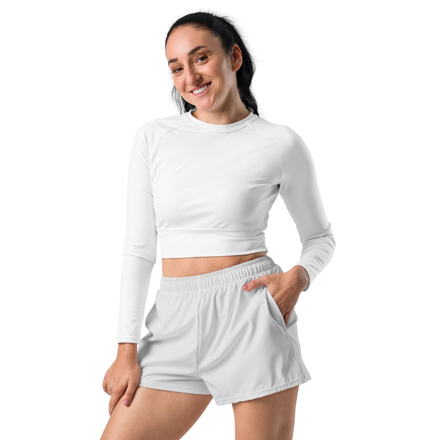 Polar White Athletic Shorts