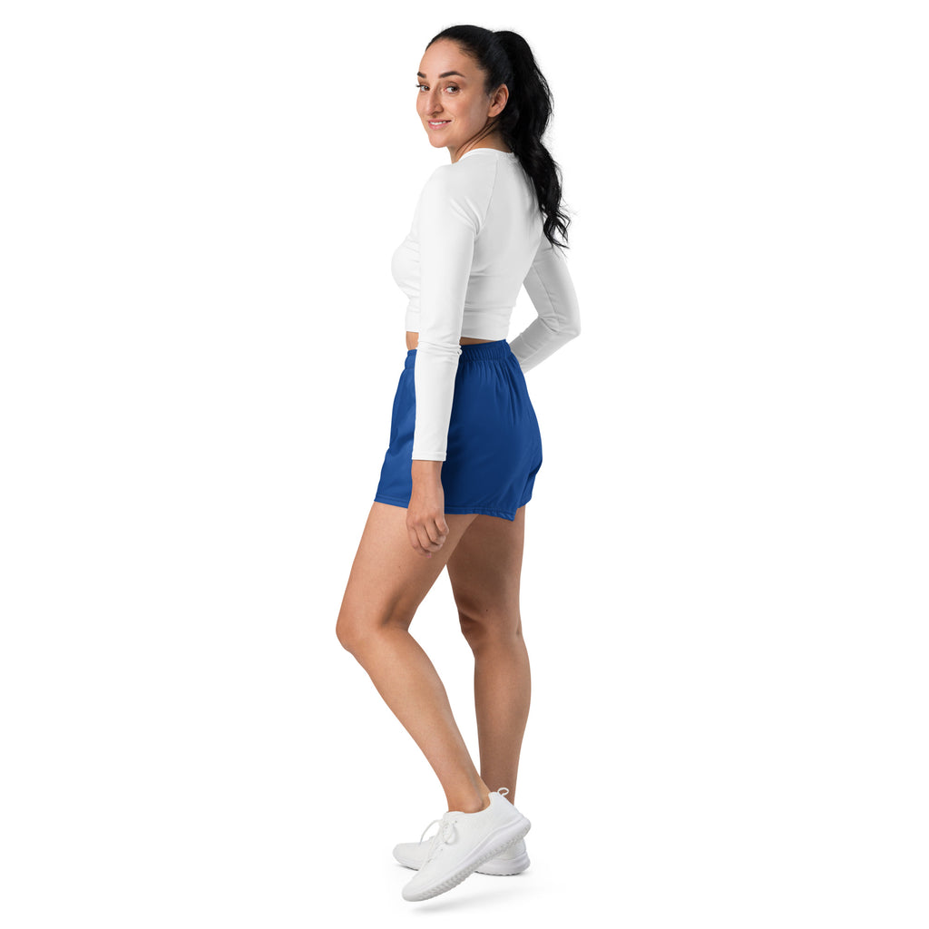 Dark Cerulean Blue Athletic Shorts