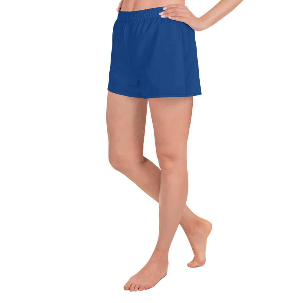 Dark Cerulean Blue Athletic Shorts