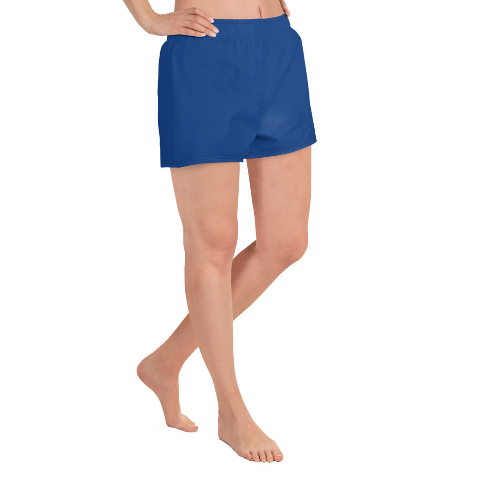 Dark Cerulean Blue Athletic Shorts