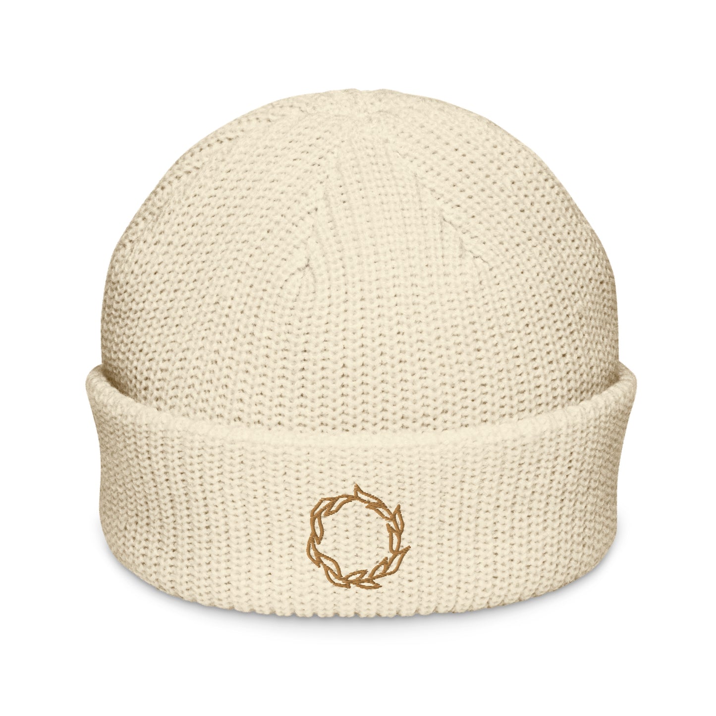 Boho Beige Fisherman Beanie