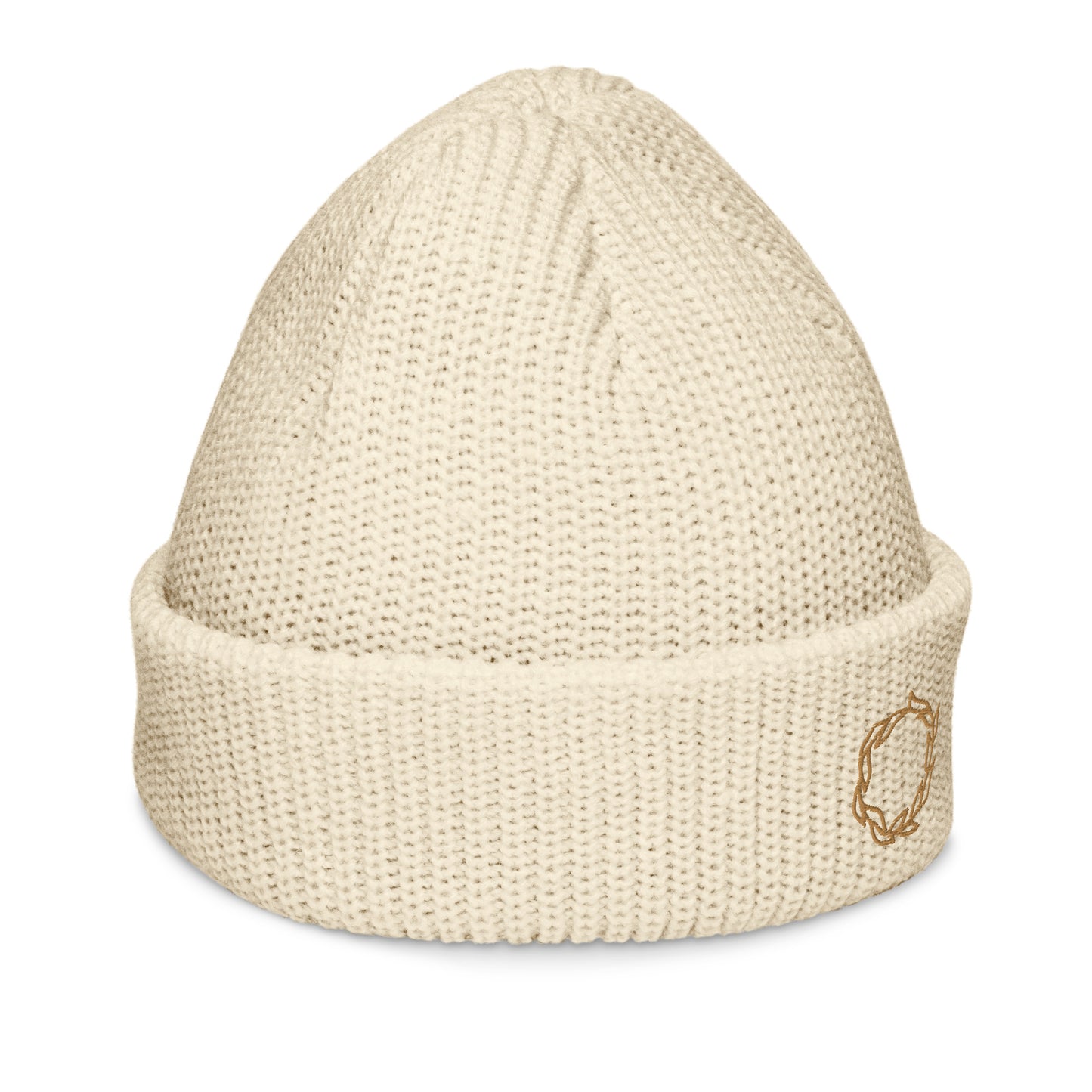 Boho Beige Fisherman Beanie