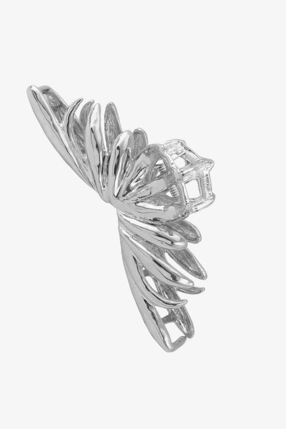 Silver Crown Alloy Claw Clip